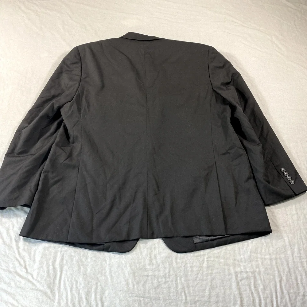 Pronto Uomo Blazer Mens 46 Regular Black Platinum Wool Suit Jacket Sport‎ Coat